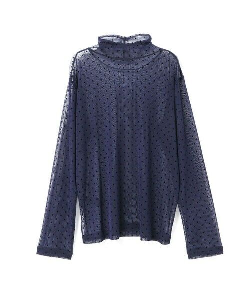 mizuiro ind / ミズイロインド カットソー | mizuiro ind メッシュドットハイネックプルオーバー | 詳細8