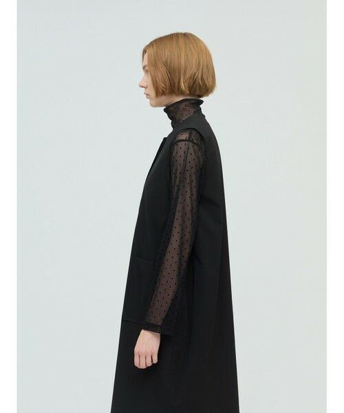 mizuiro ind / ミズイロインド カットソー | mizuiro ind メッシュドットハイネックプルオーバー | 詳細14