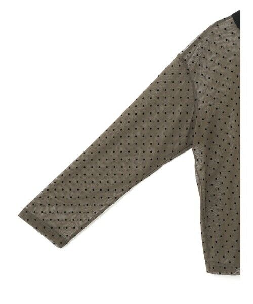 mizuiro ind / ミズイロインド シャツ・ブラウス | mizuiro ind メッシュドットクルーネックプルオーバー | 詳細3