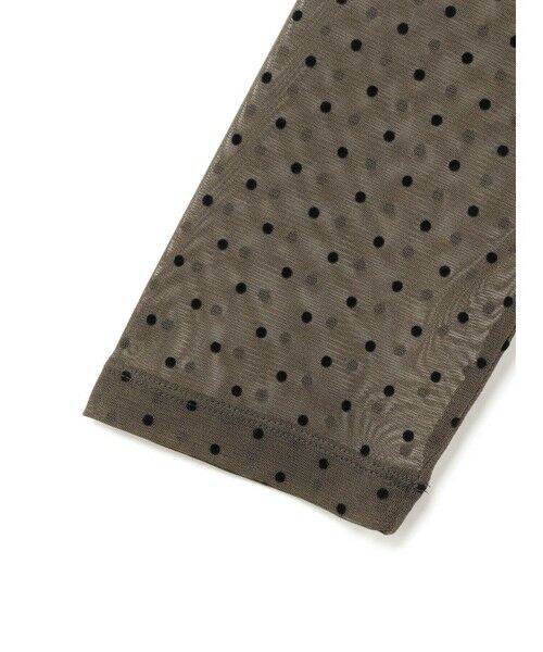 mizuiro ind / ミズイロインド シャツ・ブラウス | mizuiro ind メッシュドットクルーネックプルオーバー | 詳細4