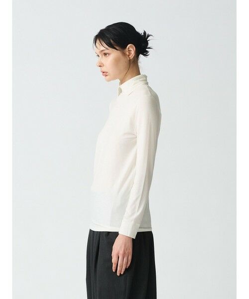 mizuiro ind / ミズイロインド カットソー | mizuiro ind シャツカラーハイネックプルオーバー | 詳細10