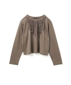 mizuiro ind / ミズイロインド カットソー | mizuiro ind フロントフリルプルオーバー