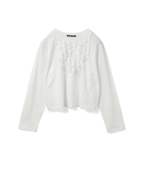 mizuiro ind / ミズイロインド カットソー | mizuiro ind フロントフリルプルオーバー | 詳細1