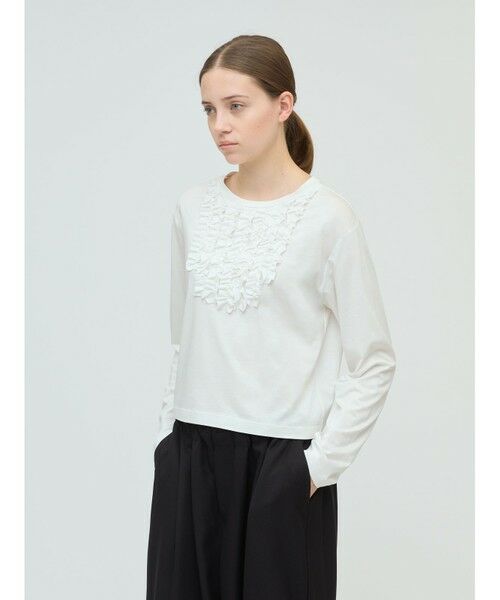 mizuiro ind / ミズイロインド カットソー | mizuiro ind フロントフリルプルオーバー | 詳細3