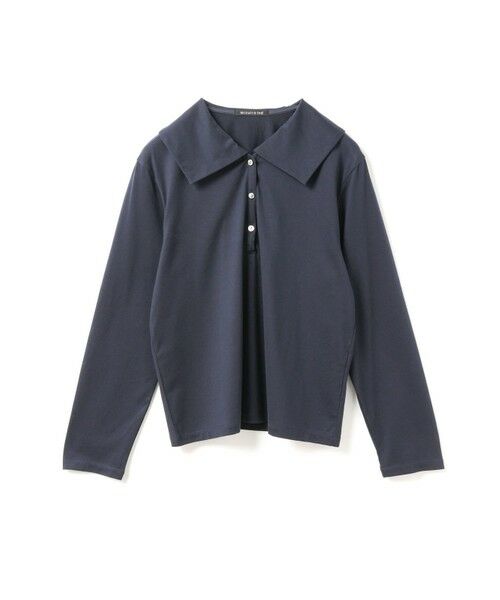 mizuiro ind/ミズイロインド mizuiro ind ワイドカラーポロシャツ ネイビー(color77) FREE mizuiro ind/ミズイロインド mizuiro ind ワイドカラーポロシャツ ネイビー(color77) FREE