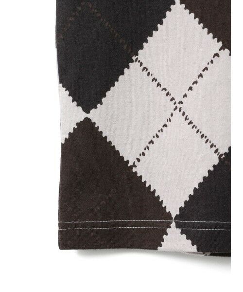 mizuiro ind / ミズイロインド カットソー | mizuiro ind アーガイルプリントTシャツ | 詳細4