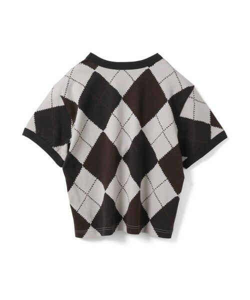 mizuiro ind / ミズイロインド カットソー | mizuiro ind アーガイルプリントTシャツ | 詳細5