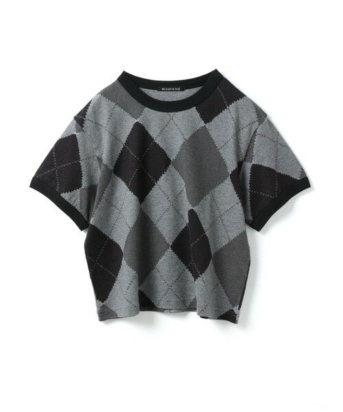 mizuiro ind / ミズイロインド カットソー | mizuiro ind アーガイルプリントTシャツ | 詳細7