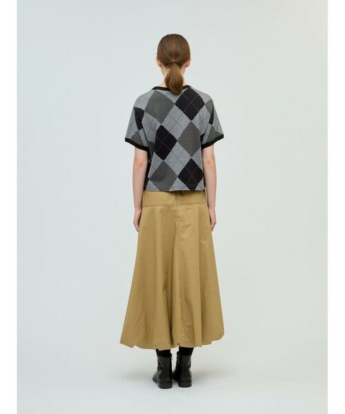 mizuiro ind / ミズイロインド カットソー | mizuiro ind アーガイルプリントTシャツ | 詳細15