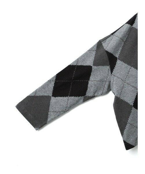 mizuiro ind / ミズイロインド カーディガン・ボレロ | mizuiro ind アーガイルプリントカーディガン | 詳細13