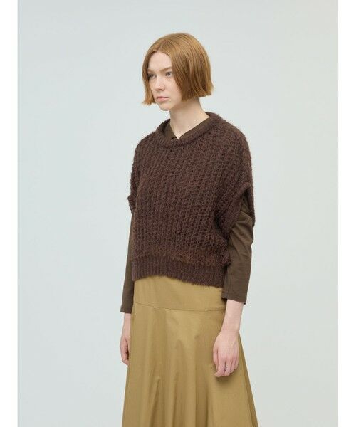 mizuiro ind / ミズイロインド ベスト | mizuiro ind ヘアリーコクーンワイドベスト | 詳細3