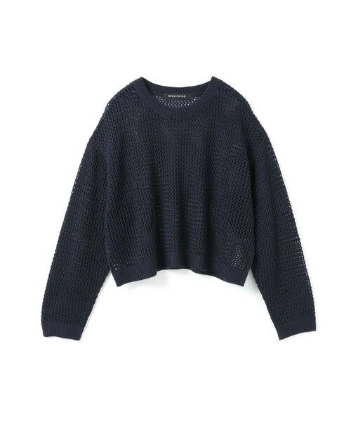 mizuiro ind / ミズイロインド ニット・セーター | mizuiro ind メッシュクルーネックプルオーバー | 詳細1