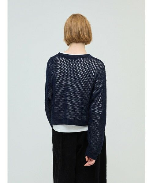 mizuiro ind / ミズイロインド ニット・セーター | mizuiro ind メッシュクルーネックプルオーバー | 詳細5