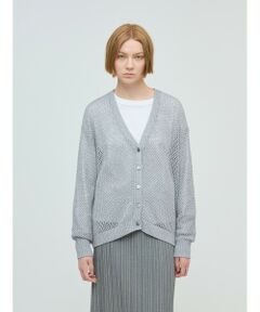 mizuiro ind / ミズイロインド カーディガン・ボレロ | mizuiro ind メッシュVネックカーディガン