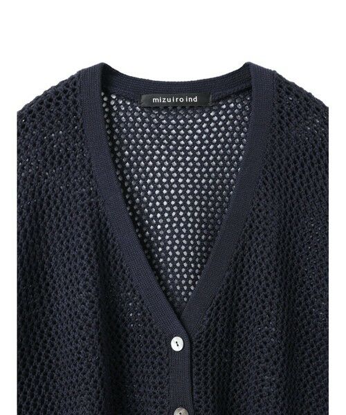 mizuiro ind / ミズイロインド カーディガン・ボレロ | mizuiro ind メッシュVネックカーディガン | 詳細3