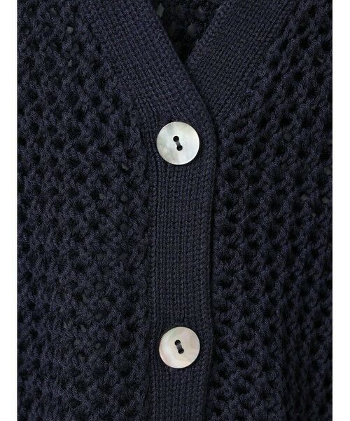 mizuiro ind / ミズイロインド カーディガン・ボレロ | mizuiro ind メッシュVネックカーディガン | 詳細4