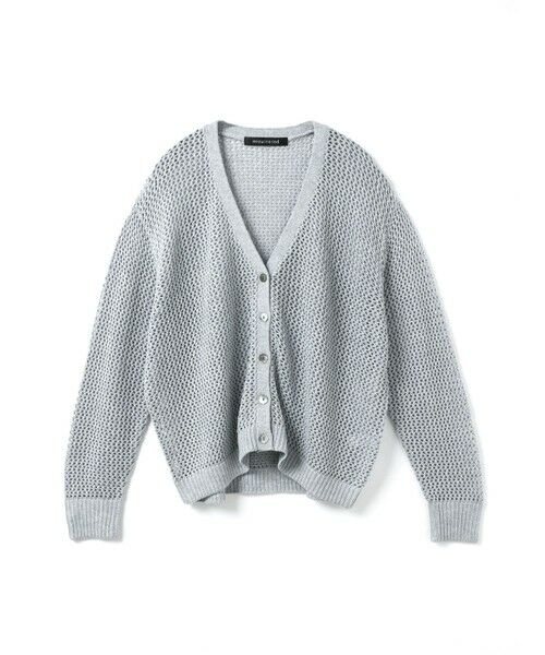 mizuiro ind / ミズイロインド カーディガン・ボレロ | mizuiro ind メッシュVネックカーディガン | 詳細10