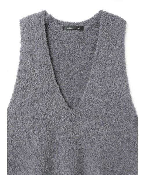mizuiro ind / ミズイロインド ベスト | mizuiro ind へアリーVネックベスト | 詳細12