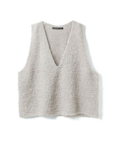 mizuiro ind/ミズイロインド mizuiro ind へアリーVネックベスト ベージュ(color20) FREE mizuiro ind/ミズイロインド mizuiro ind へアリーVネックベスト ベージュ(color20) FREE