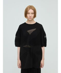 mizuiro ind / ミズイロインド ニット・セーター | mizuiro ind シアーパターンチュニック