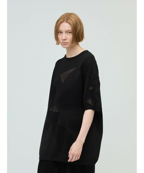 mizuiro ind / ミズイロインド ニット・セーター | mizuiro ind シアーパターンチュニック | 詳細10