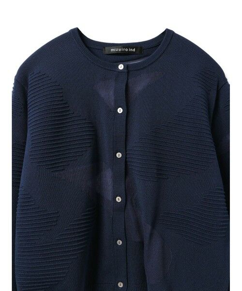 mizuiro ind / ミズイロインド カーディガン・ボレロ | mizuiro ind シアーパターンカーディガン | 詳細2