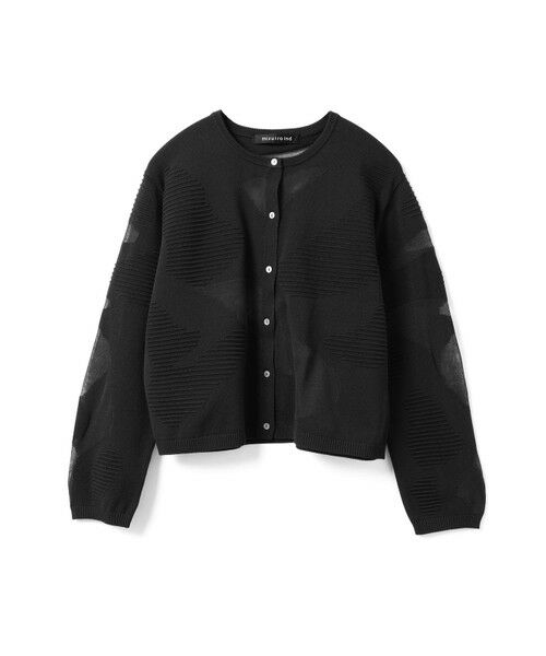 mizuiro ind / ミズイロインド カーディガン・ボレロ | mizuiro ind シアーパターンカーディガン | 詳細7