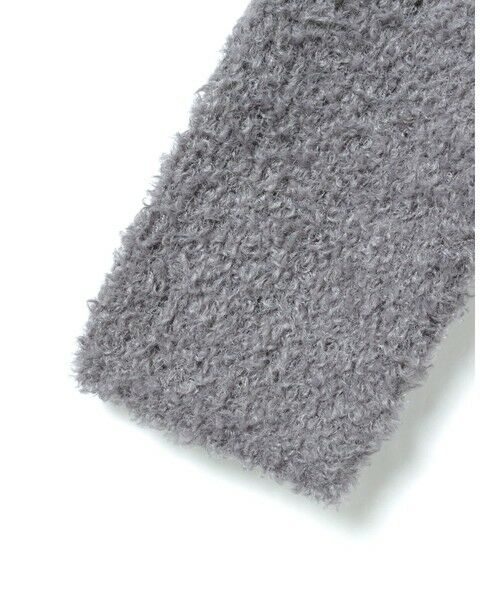 mizuiro ind / ミズイロインド カーディガン・ボレロ | mizuiro ind ポケット付きヘアリークルーネックカーディガン | 詳細14