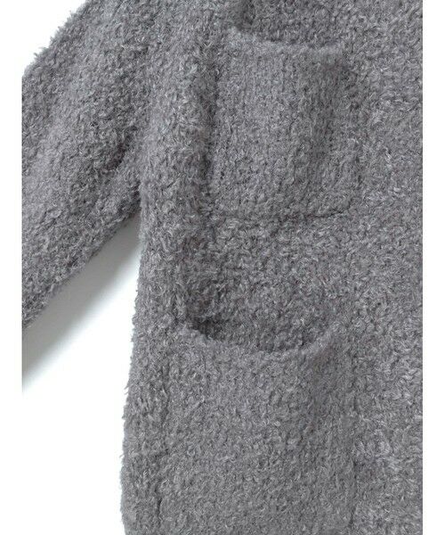 mizuiro ind / ミズイロインド カーディガン・ボレロ | mizuiro ind ポケット付きヘアリークルーネックカーディガン | 詳細15