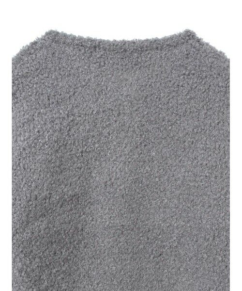 mizuiro ind / ミズイロインド カーディガン・ボレロ | mizuiro ind ポケット付きヘアリークルーネックカーディガン | 詳細17