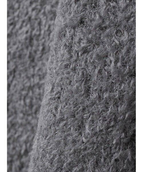 mizuiro ind / ミズイロインド カーディガン・ボレロ | mizuiro ind ポケット付きヘアリークルーネックカーディガン | 詳細4