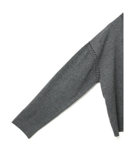 mizuiro ind / ミズイロインド ニット・セーター | mizuiro ind クルーネックワイドチュニッククロシェ | 詳細13