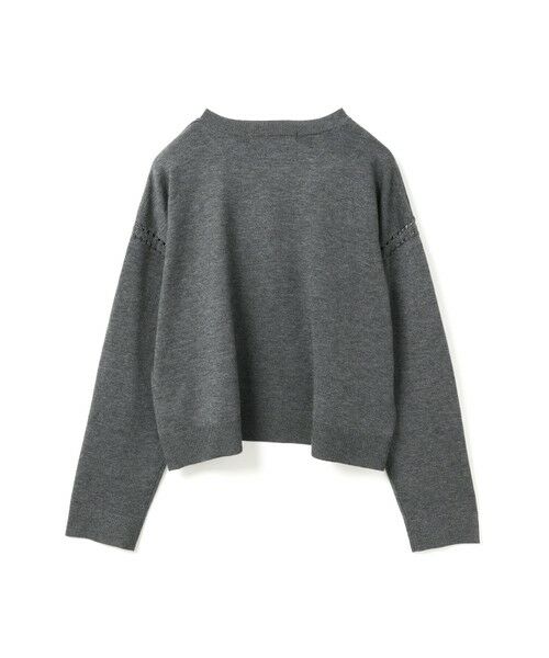 mizuiro ind / ミズイロインド ニット・セーター | mizuiro ind クルーネックワイドチュニッククロシェ | 詳細16