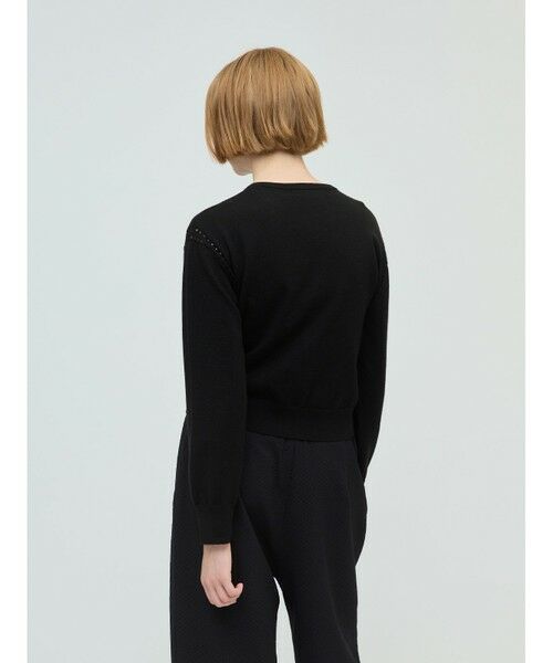 mizuiro ind / ミズイロインド ニット・セーター | mizuiro ind クルーネックカーディガンクロシェ | 詳細6