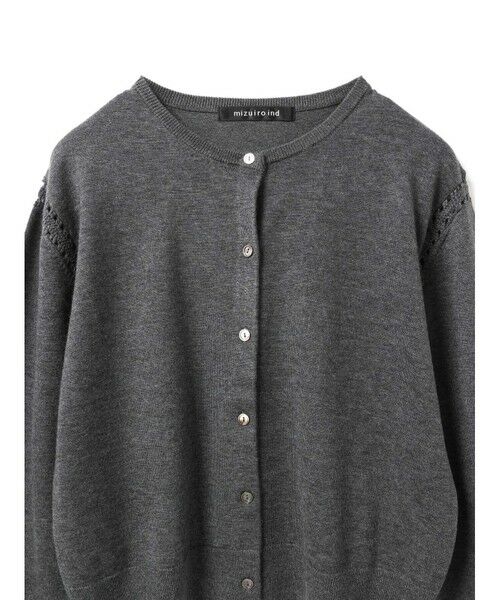 mizuiro ind / ミズイロインド ニット・セーター | mizuiro ind クルーネックカーディガンクロシェ | 詳細13