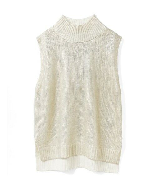 mizuiro ind / ミズイロインド ベスト | mizuiro ind 箔プリントハイネックベスト | 詳細1