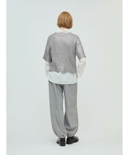 mizuiro ind / ミズイロインド ニット・セーター | mizuiro ind 箔プリントハーフスリーブプルオーバー | 詳細10