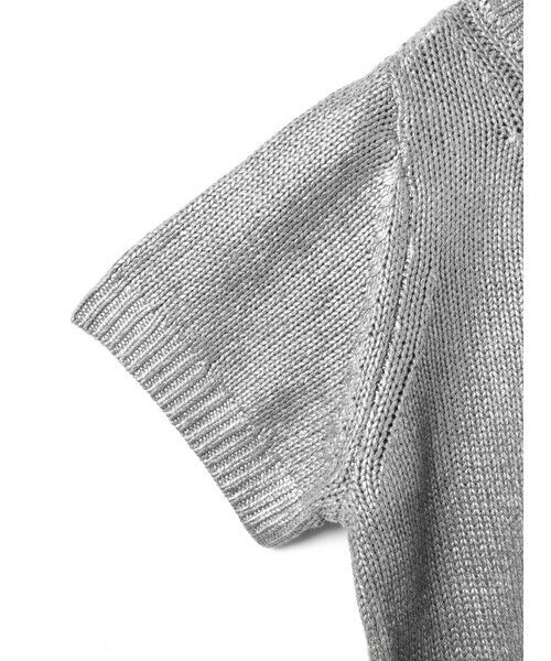 mizuiro ind / ミズイロインド ニット・セーター | mizuiro ind 箔プリントハーフスリーブプルオーバー | 詳細12
