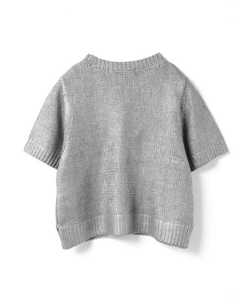 mizuiro ind / ミズイロインド ニット・セーター | mizuiro ind 箔プリントハーフスリーブプルオーバー | 詳細14