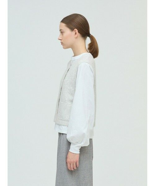 mizuiro ind / ミズイロインド ベスト | mizuiro ind ブークレクルーネックベスト | 詳細4