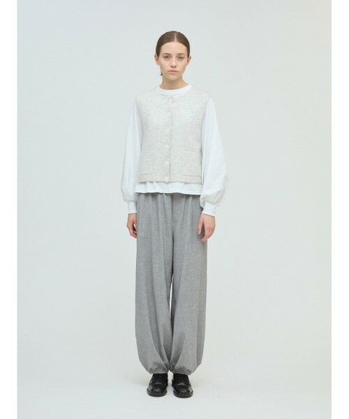 mizuiro ind / ミズイロインド ベスト | mizuiro ind ブークレクルーネックベスト | 詳細6