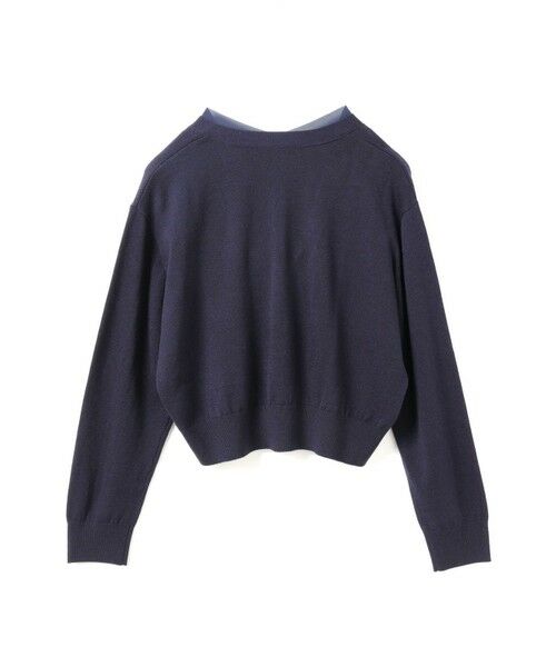 mizuiro ind / ミズイロインド カーディガン・ボレロ | mizuiro ind シフォンフリルVネックカーディガン | 詳細6