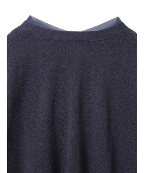 mizuiro ind / ミズイロインド カーディガン・ボレロ | mizuiro ind シフォンフリルVネックカーディガン | 詳細7