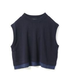 mizuiro ind / ミズイロインド ベスト | mizuiro ind シフォンフリルヘムベスト