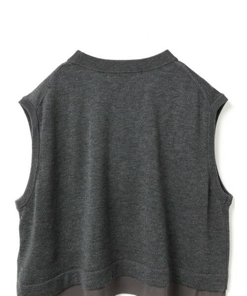mizuiro ind / ミズイロインド ベスト | mizuiro ind シフォンフリルヘムベスト | 詳細16