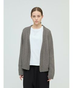 mizuiro ind / ミズイロインド カーディガン・ボレロ | mizuiro ind リリーヤーンVネックカーディガン