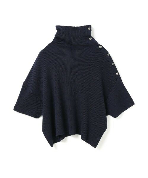 mizuiro ind / ミズイロインド ニット・セーター | mizuiro ind アシンメトリーカラーリブプルオーバー | 詳細1