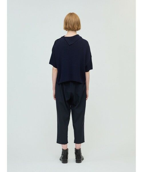 mizuiro ind / ミズイロインド ニット・セーター | mizuiro ind アシンメトリーカラーリブプルオーバー | 詳細9