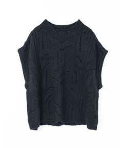 mizuiro ind / ミズイロインド ベスト | mizuiro ind シアーケーブル柄ベスト