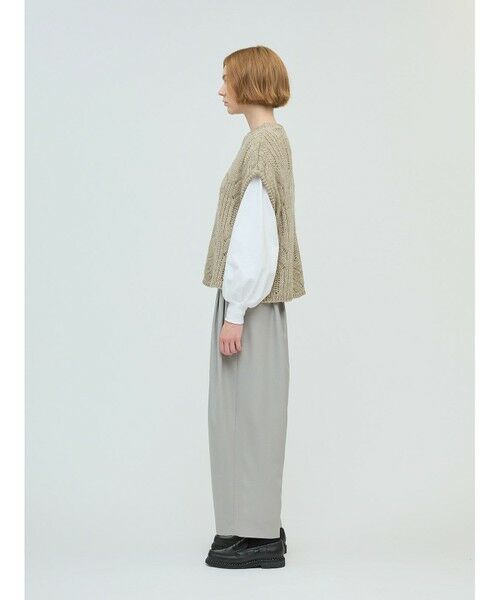 mizuiro ind / ミズイロインド ベスト | mizuiro ind シアーケーブル柄ベスト | 詳細9